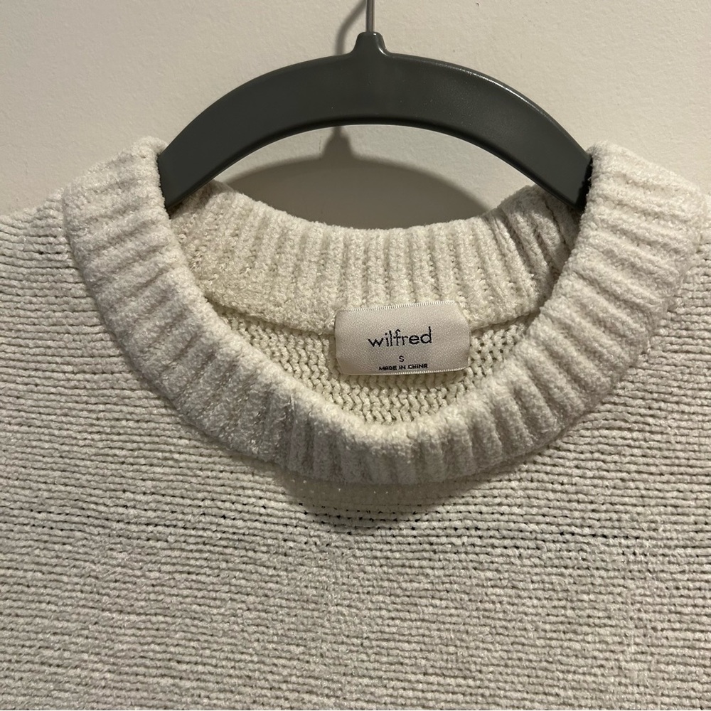 Aritzia Wilfred Cream Sweater Size Small - Picture 4 of 8
